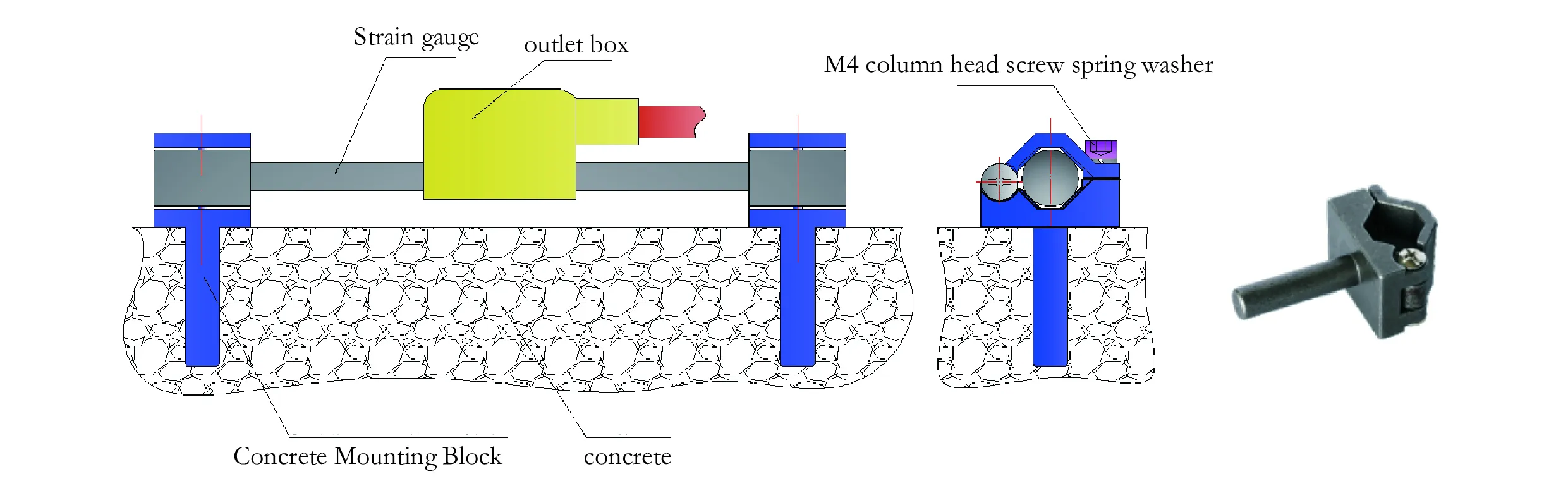 Tolok terikan wayar bergetar pintar (model permukaan) imej JMZX-212HAT/HB 9